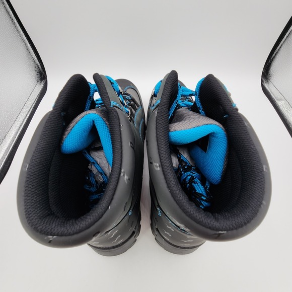 Lugz x Psychworld Ridgeline Chukka Boots Mens 12 Black & Blue Lace Up NEW in Box